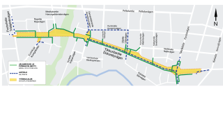 Kartalla Tikkurilantien kulkureitit 7.1. alkaen.