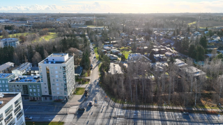 Puutarhatien läpiajolta suljettava osuus pohjoisen suunnasta